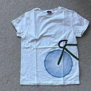 Il Gufo White T-Shirt with Blue and Green Graphic